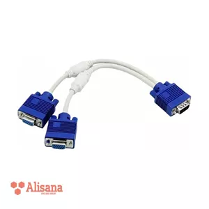 کابل تبدیل یک به دو VGA 3+6 ایکس وکس طول 30 سانت