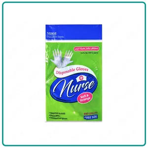 دستکش یکبار مصرف ( نایلونی) نرس