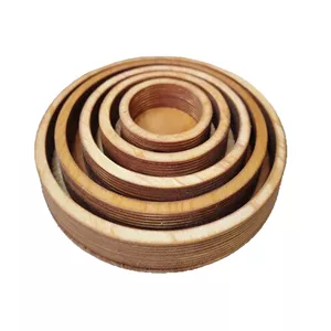 سینی چوبی گرد 5 تکه (گارانتی بدنه)