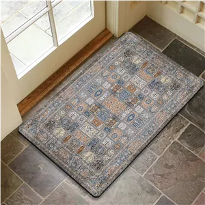 پادری رویه مخمل 4لایه طرح فرش خشتی M-209