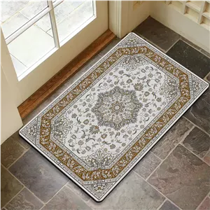 پادری رویه مخمل 4لایه طرح فرش هندسی M-210