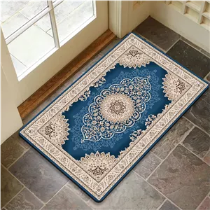 پادری رویه مخمل 4لایه طرح فرش لاجورد M-218