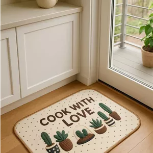 پادری اسفنجی فانتزی طرح کاکتوس کد RS-144 سایز 50*70 سانتی متر