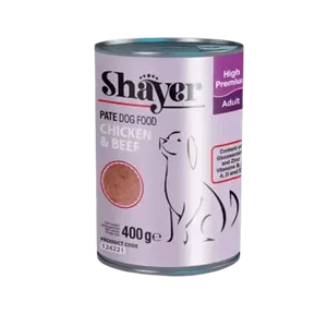 کنسرو شایر Shayer سگ با طعم گوشت و مرغ400 گرمی