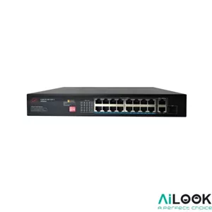 سوئیچ شبکه 16 پورت POE اسپادانا مدل HUM-PE16E-2GF-3
