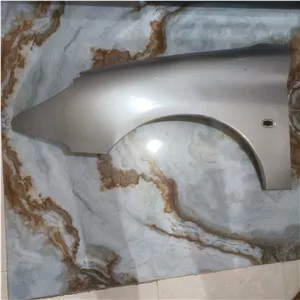 گلگیر جلو پژو 206 سمت چپ (راننده) (رنگ فابریک نقره ای در حد نو)