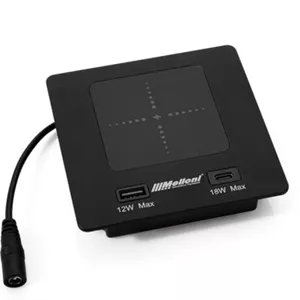 شارژر وایرلس مشکی ملونی