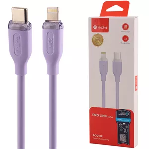 کابل تایپ سی به لایتنینگ فست شارژ 30 وات پرووان PCC122 طول 1 متر