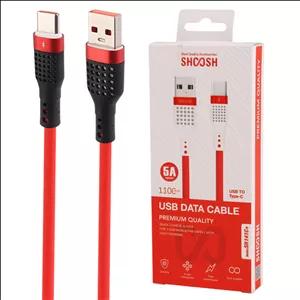 کابل تایپ سی فست شارژ 5 آمپر شوش  SH141C طول 1.1 متر