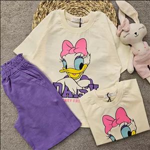 تیشرت شلوارک اردک دیزنی دخترانه3001133