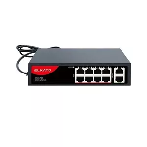 سوئیچ 8 پورت POE شبکه الکاتو مدل EL-1SBL082BP-120W | توان 120 وات، مناسب دوربین مداربسته