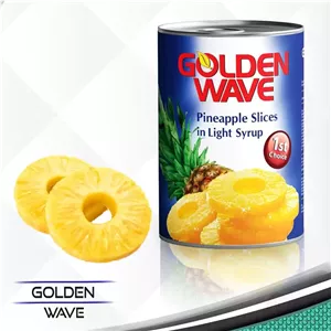 کمپوت آناناس گلدن ویو وزن ۵۶۵ گرم Golden wave