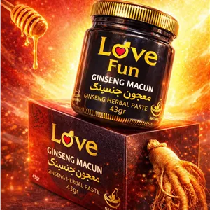 معجون جینسینگ و عسل لاو فان Love fun  وزن 43 گرمی