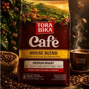 دانه قهوه تورابیکا هاوس بلند House Blend  حجم 1 کیلویی 