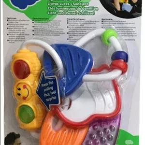 جغجغه و دندانگیر چراغدار هولا تویز کد 306 مناسب از بدو تولد