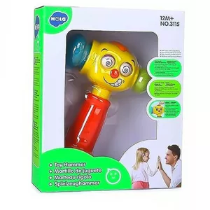 چکش جغجغه ای موزیکال هولا تویز کد 3115 مناسب بالای 12 ماه