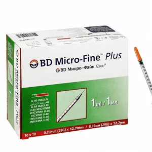 سرنگ انسولین 1ml بی دی BD