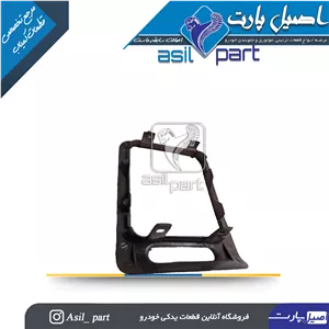 قاب(زه) تزئینی دریچه تنظیم بخاری جلو داشبورد راست قدیم طرح چوب براق پژو پارس کد4743-اصیل پارت