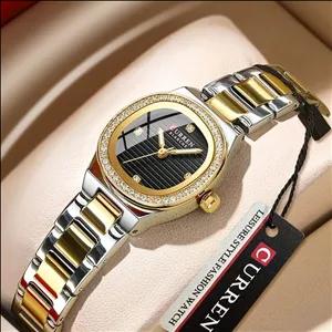 ساعت مچی زنانه کارن بند استیل CURREN 9101 ساعت اورجینال ضداب