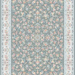 فرش پرشین مشهد 1200 شانه تراکم 3600 کد 36014 طوسی تمام نخ اکریلیک