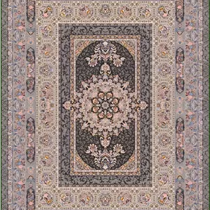 فرش پرشین مشهد 1200 شانه تراکم 3600 کد 36041 طوسی تمام نخ اکریلیک