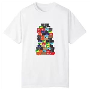 تی شرت آستین کوتاه مردانه مدل جعبه کتونی های من