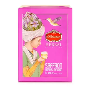 دمنوش گیاهی مخلوط کیسه ای زعفرانی بهرامن BAHRAMAN