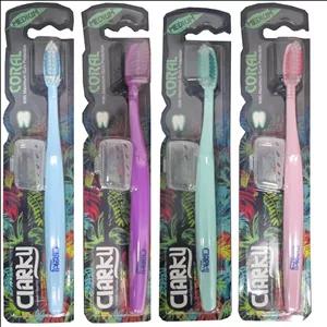 مسواک Coral با برس متوسط کلارکی (1عدد) 