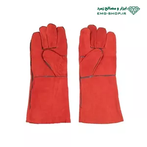 دستکش جوشکاری قرمز