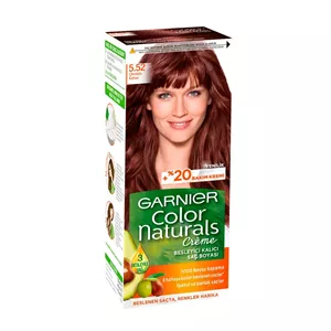 رنگ مو شماره 5.52 گارنیر مدل COLOR NATURALS رنگ قهوه ای شکلاتی