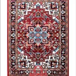 گلیم فرش سهند کلکسیون آرمین طرح هریس زمینه لاکی کد FS65