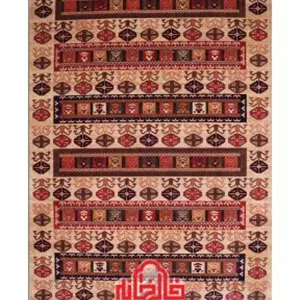 گلیم فرش سهند کلکسیون جیران کد 810 زمینه کرم