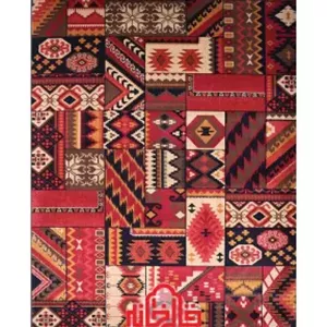 گلیم فرش سهند کلکسیون جیران کد 813 زمینه لاکی