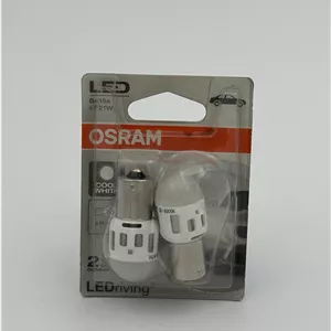 لامپ خودرو یک کنتاکت اسرام / مدل LED (p21W) ولت 12 ( بسته دو عددی )