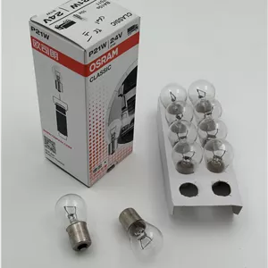 لامپ یک کنتاک اسرام - مدل P21W ولت 24 ( قیمت هر عدد )