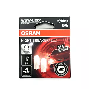 لامپ خودرو اسرام / آریایی NIGHT BREAKER LED ( سِکن سفید ) ولت 12