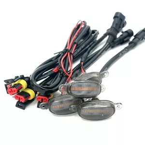 چراغ جلو پنجره DRL دودی مناسب برای خودرو های آفرودی (پک 4 عددی)