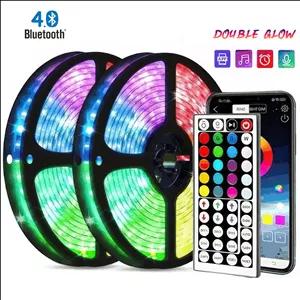 پک کامل ریسه RGB هوشمند 10 متری Double Glow مدل SO-D-1 گیمینگ، فول کالر، موزیکال با اپلیکیشن تلفن همراه