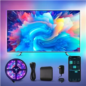 کیت نورپردازی تلویزیون - سینک باکس فوتونیکس با تکنولوژی Tuya مدل PX-Hsync-03 برای سایز 40 تا 75 اینچ با قابلیت اتصال HDMI و سینک با تصویر تلویزیون