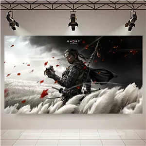 تابلو شاسی طرح سامورایی و Game مدل  Ghost of Tsushima کد AR9020