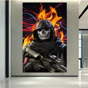 تابلو شاسی طرح گیم کال آف دیوتی مدل  Ghost soldier کد AR4650