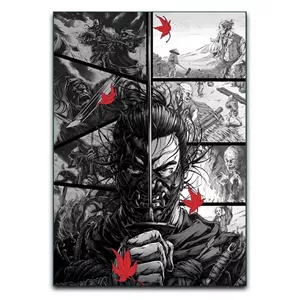 تابلوشاسی دنیای قاب مدل بازی Ghost of Tsushima