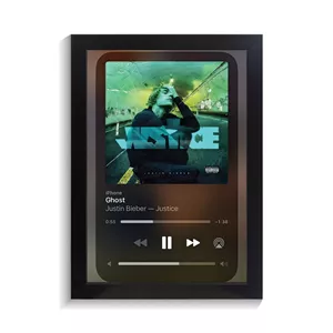 تابلو خواننده طرح موزیک پلیر Ghost جاستین بیبر کد PF-20380