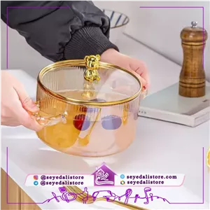 قابلمه پیرکس خرسی شامپاین