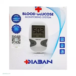 دیابان دستگاه تست قند خون مدل SMM 1000 همراه نوار تست قند خون 25 عددی