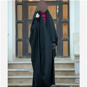 چادر جده عربی اصیل جنس کرپ حریر الاسود مشکی