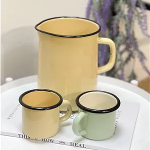 پارچ لعابی روس ساده سایز بزرگ