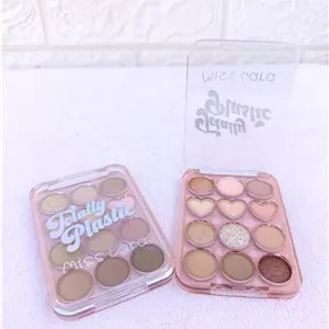 پالت سایه چشم Totally Plastic میس لارا – ۱۲ رنگ نود قلبی مات و شاین