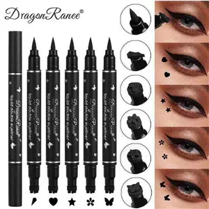 خط چشم ماژیکی دو طرفه مشکی Dragon Ranee | خرید خط چشم بادوام و بدون پخش شدن