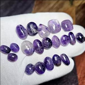 پک ۲۰ عددی نگین های سنگ آمیتیست معدنی با خط کوفی کد G81031